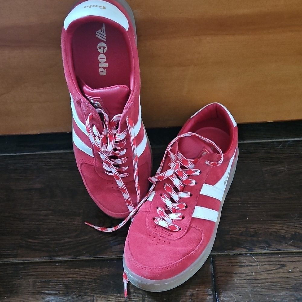 Gola Women's Red and White Sneakers